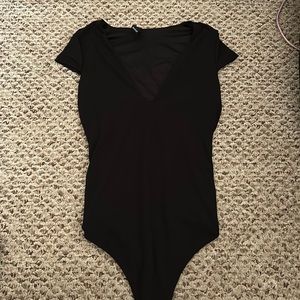 Dressy black bodysuit
